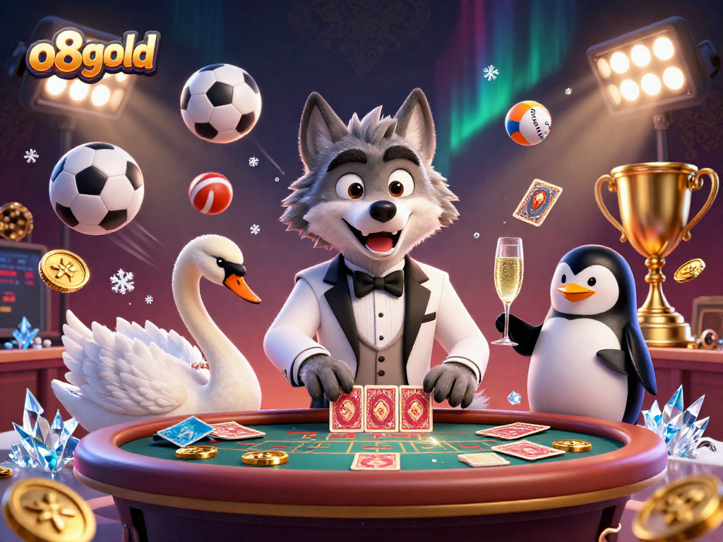 Experience thrilling high-stakes action at o8gold with vibrant characters and exciting gambling elements.
