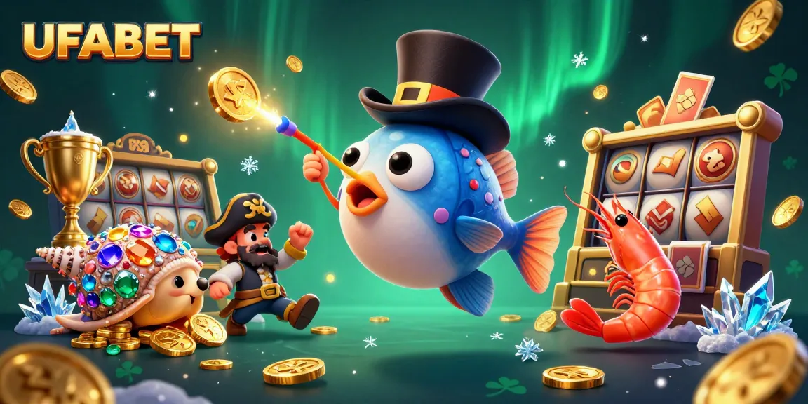 Experience UFABET's thrilling gaming adventure with a treasure-laden sea snail, anglerfish, and dynamic slots!